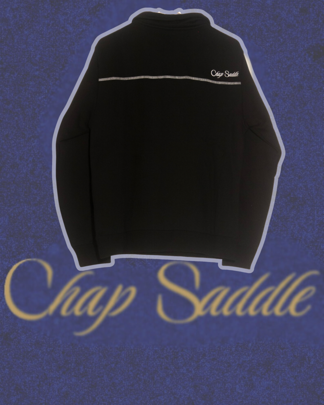 Chap Saddle Quarter zip sweater