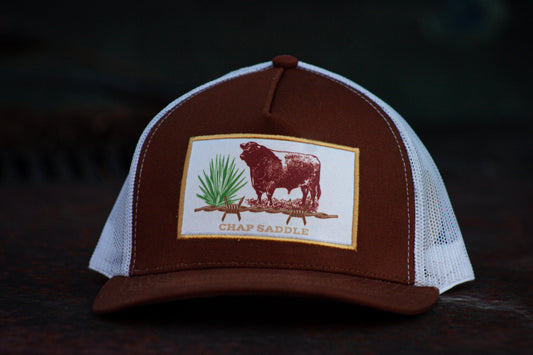 Brown Chap Saddle Caps