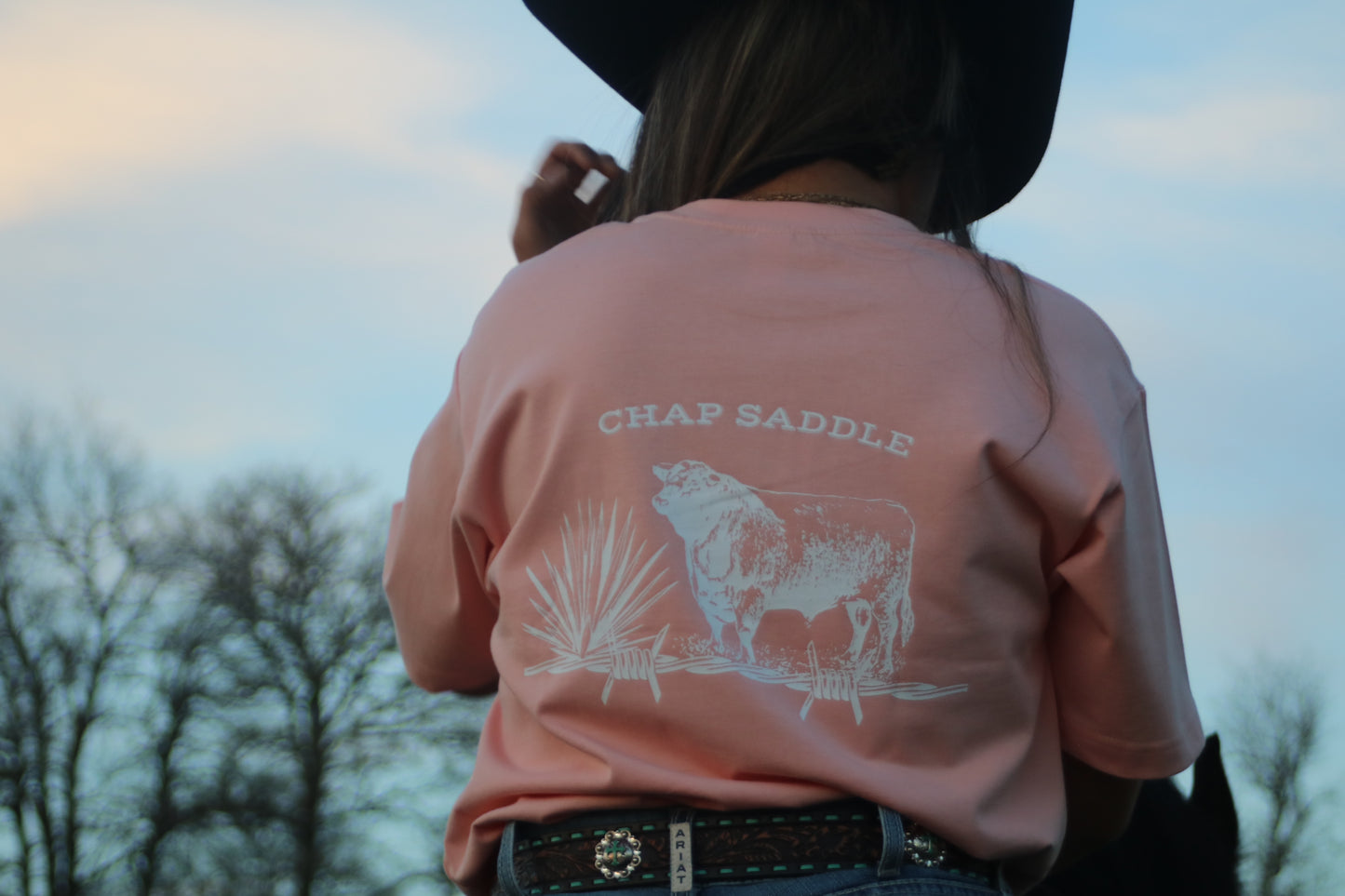 Pink Chap Saddle T-Shirt